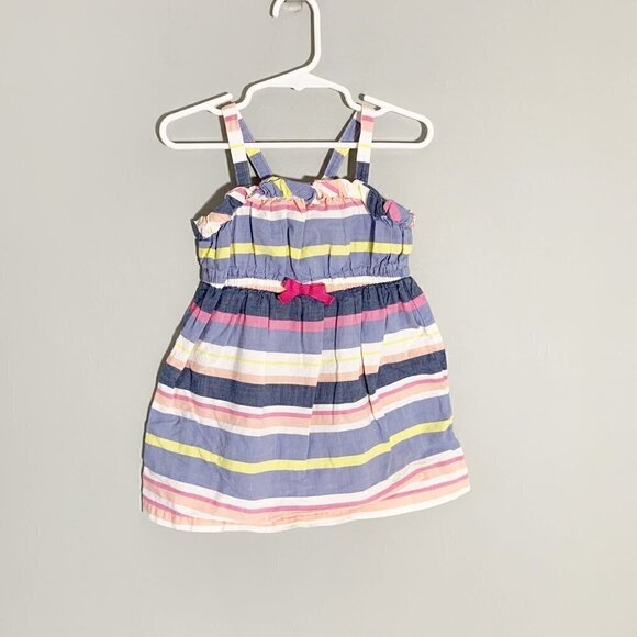 5/$25 Cherokee striped strappy unlined spring summer dress - 2T - Picture 1 of 4